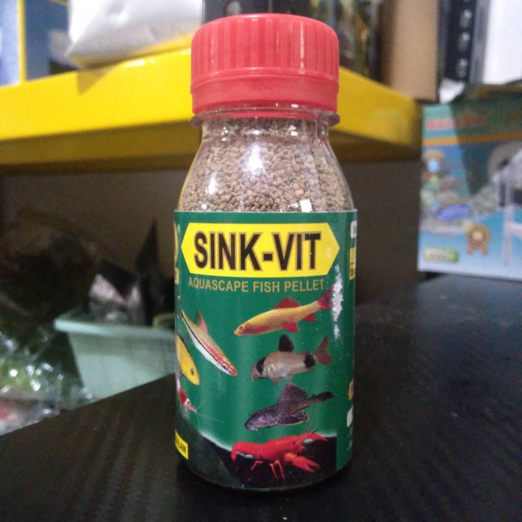 AKARI SINKVIT 50GR 0.5MM PELET IKAN TENGGELAM / PAKAN IKAN HIAS