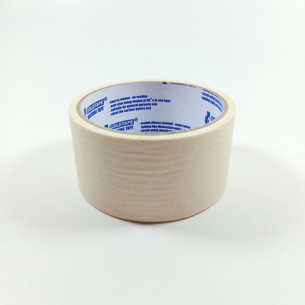 

Masking Tape / Selotip Lakban Kertas GOLDTAPE 48 mm 2 inch 10 yard