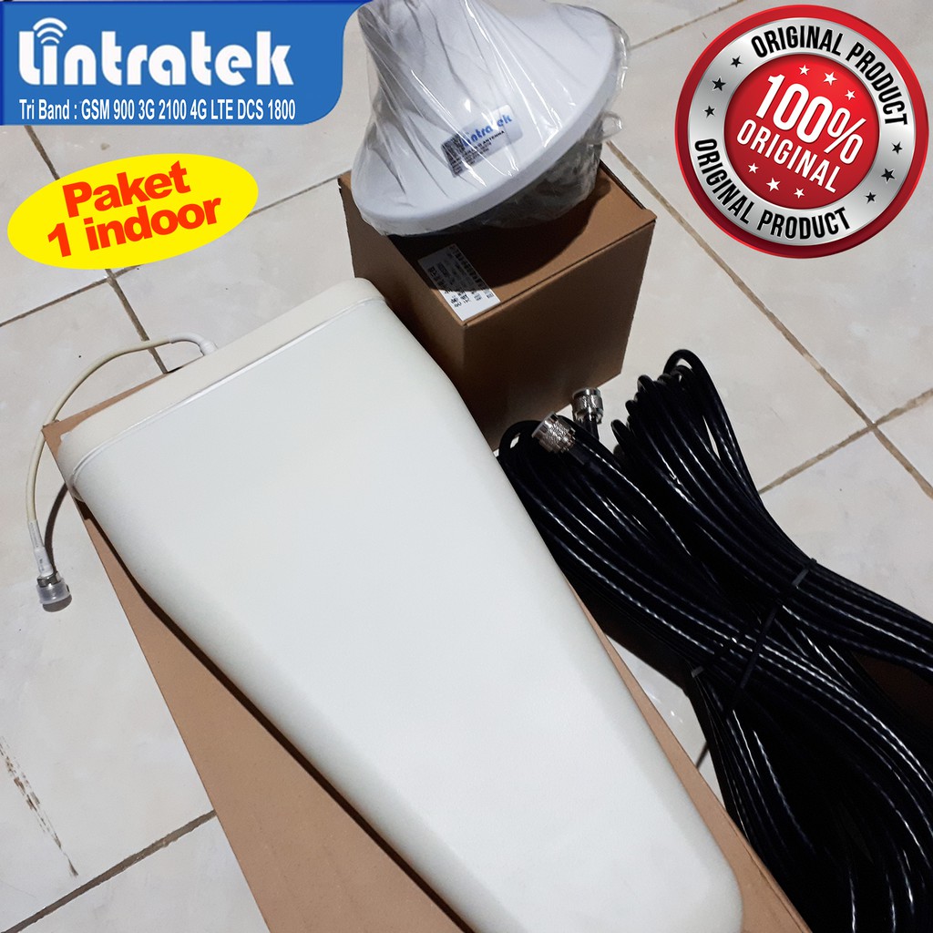 Paket Lengkap Set Accessories Kelengkapan Alat Penguat Sinyal Repeater (1 indoor)
