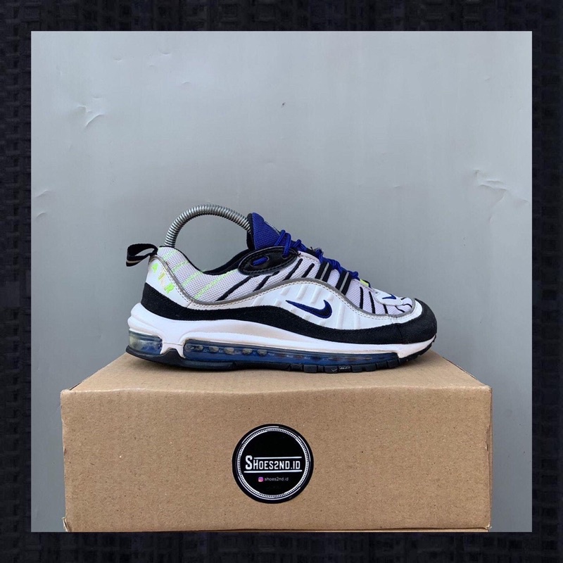 SEPATU SECOND NIKE AIRMAX 98 RACER BLUE BLACK