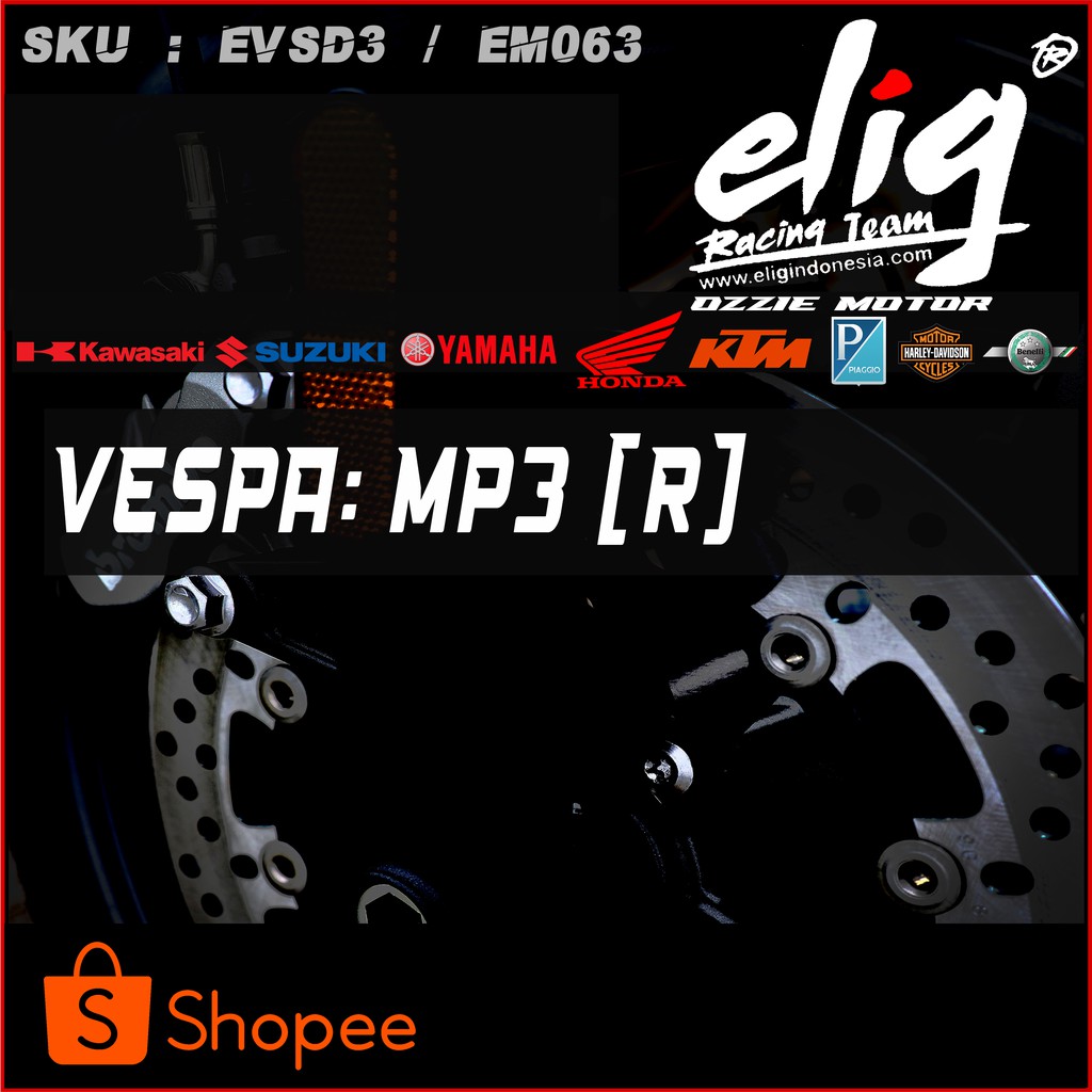 Kampas Rem Cakram ELIG EM063 VESPA: MP3 (R)