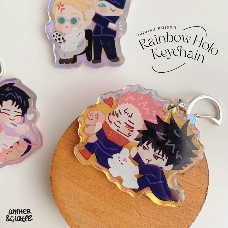 JUJUTSU KAISEN PAIRS Holo Epoxy &amp; acrylic Keychain