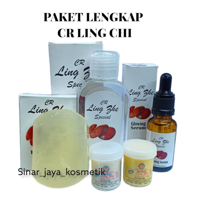 Paket Lengkap Cr Ling She 5in1 Hot Series Cream Ling chi