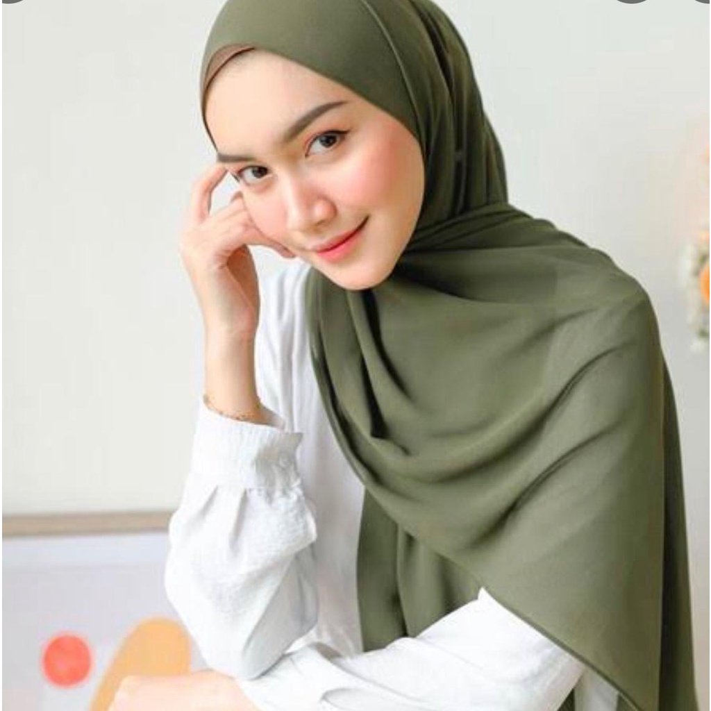 Pashmina Diamond Crepe Jilbab Premium