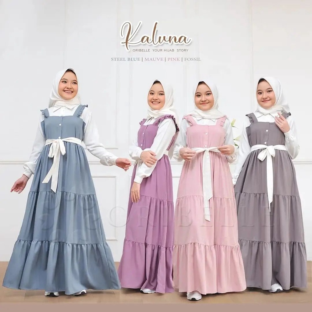 Dress Wanita Terbaru Pakaian Wanita Muslim Kaluna Dress Otd Fashion Terlaris