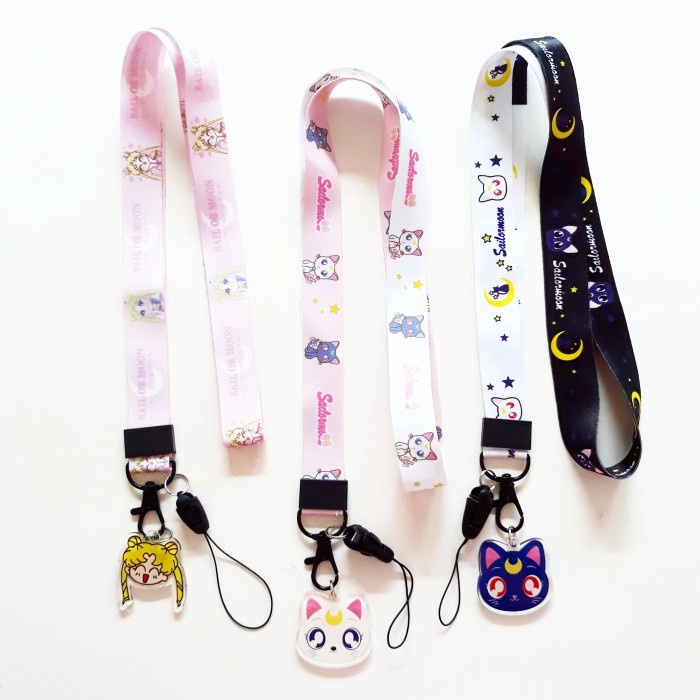 

Eklusif Tali Kalung Lanyard Id Card Cute Sailor Moon Luna Cat Berkualitas