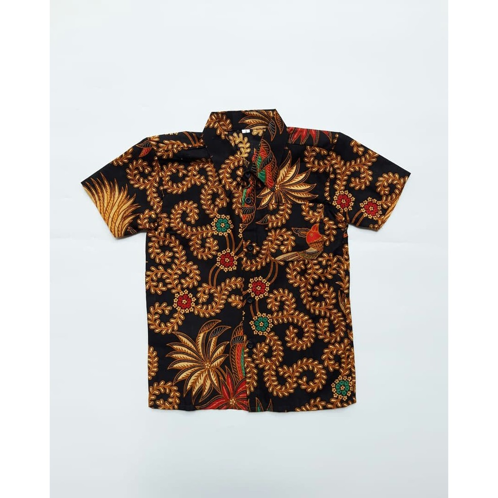 Kemeja Batik Lengan Pendek Anak
