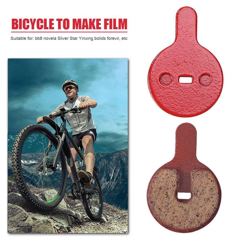 Lanfy Bantalan Rem Sepeda Brake Pad Pengganti NOVELA MTB Sepeda Gunung Aksesoris Sepeda Pengganti Kompatibel Resin Organik Rem Cakram Jalan Pengereman Bagian Cakram