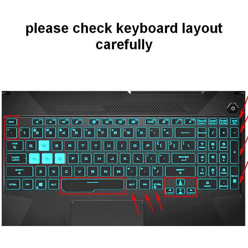 Skin Cover Pelindung Keyboard Gaming Asus Tuf A15 A17 Fa706 FA506 FA506iu FA506iv Fa706 &quot;