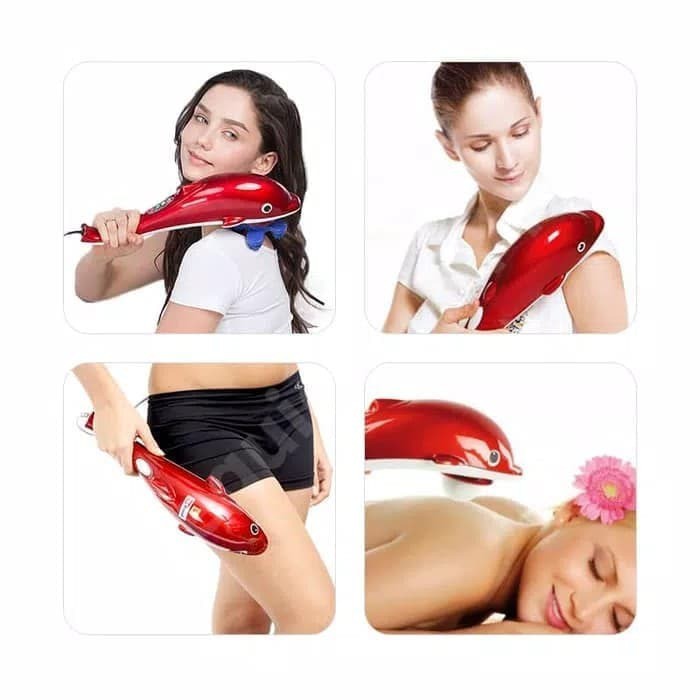 VOM Dolphin 606 Alat Pijat Infrared Merah Massager Terapi  Dolphin Lumba 0685