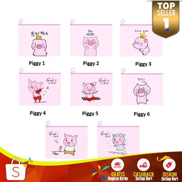 

Tempat Pensil BP07 Pencil Case Stationery Tempat Penyimpanan Alat Tulis Pouch Kosmetik Transparan
