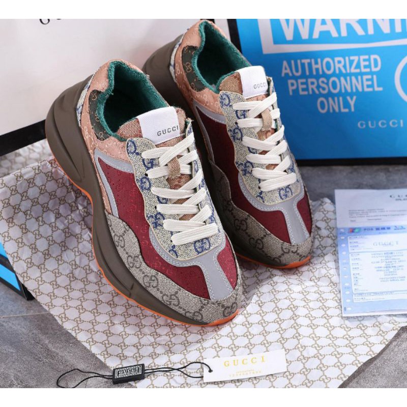 Gucci Rhyton Stripe Maroon