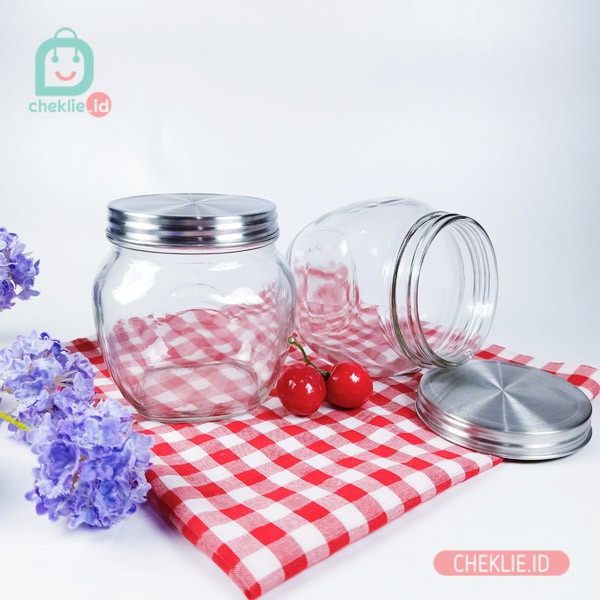 Multi purpose jar / Toples Kue / Toples Bulat 10 cm / Kedaung Home