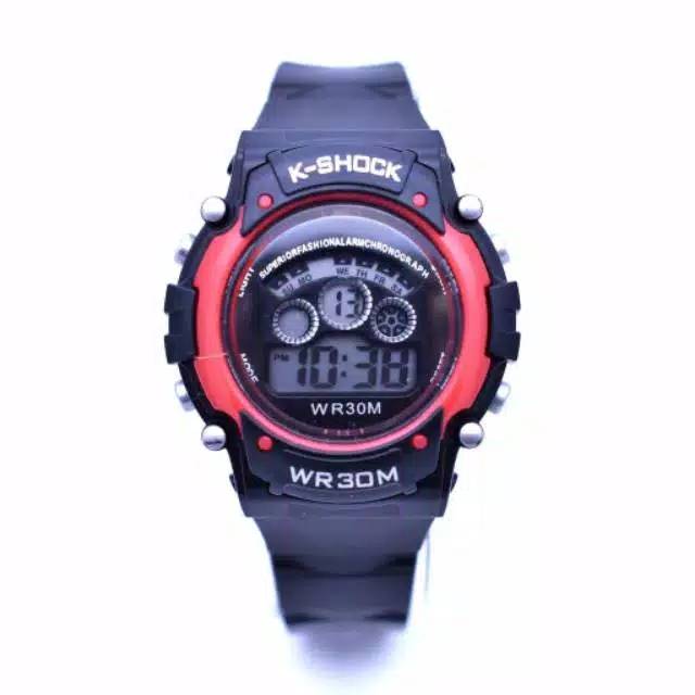 Jam Tangan Pria K-Shock Digital Strap Rubber