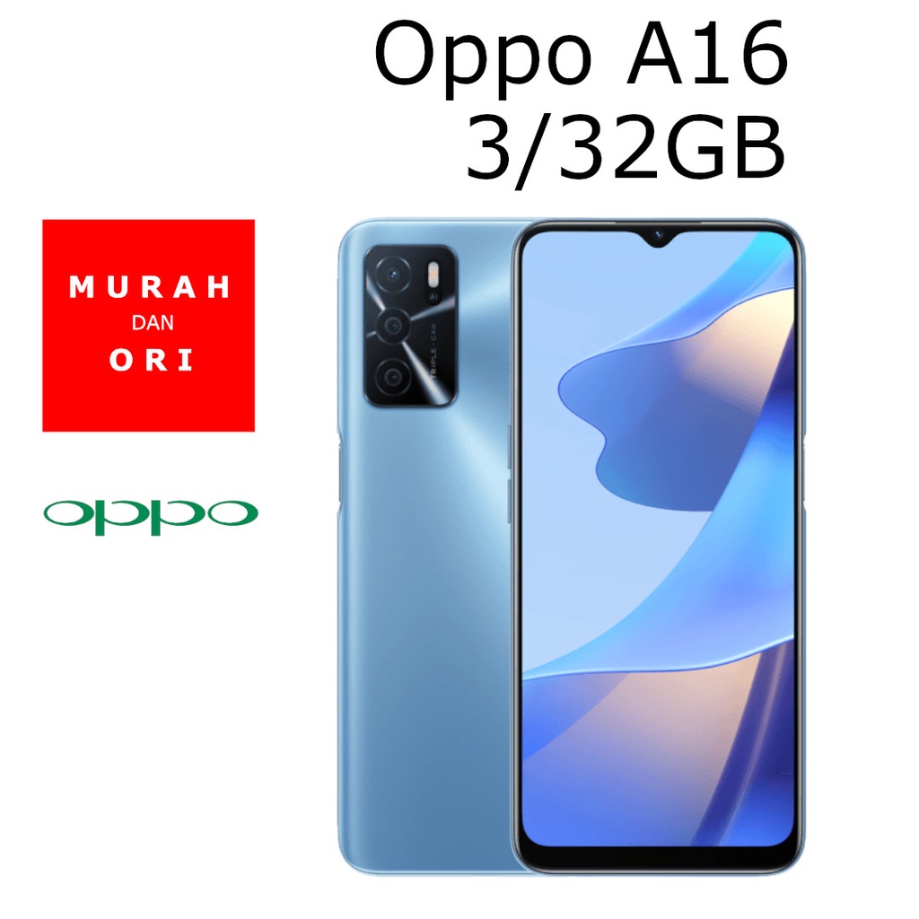 Oppo A16 3/32GB 4/64GB | Shopee Indonesia