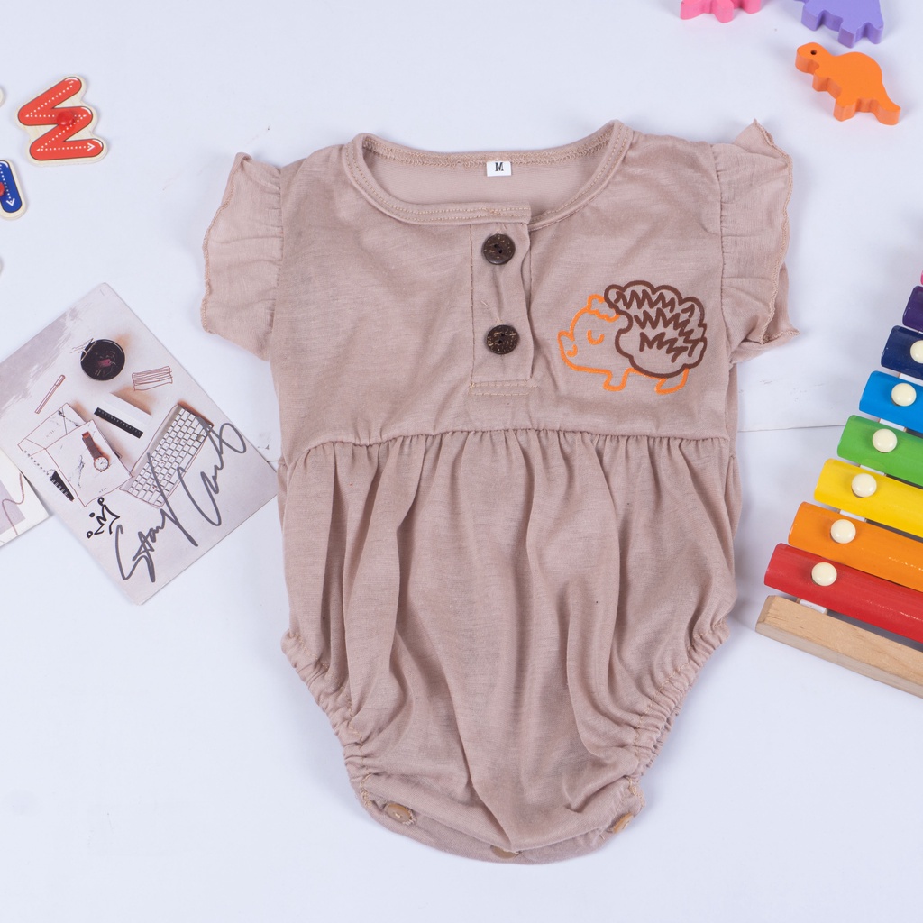 IL - Ruffle Romper Baby Jumper Bayi Perempuan Animal Edition