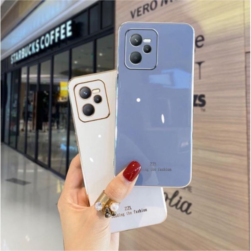 Realme C35 / Narzo 50A Prime Silikon 6D Plating Pelindung Case