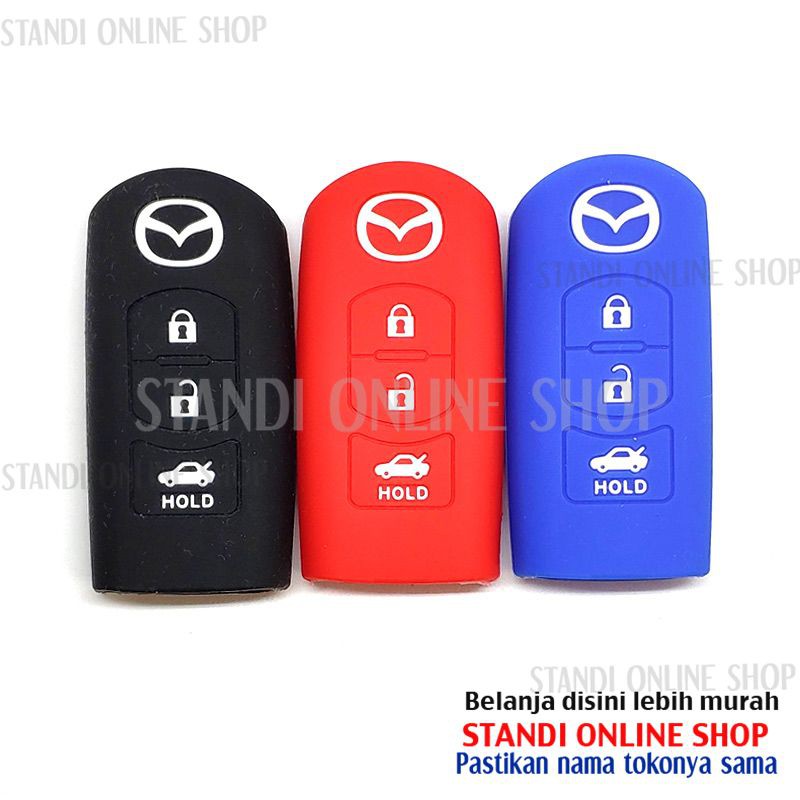 Kondom Kunci Silikon Remote Cover Smartkey Mazda CX5 CX9 Mazda 6