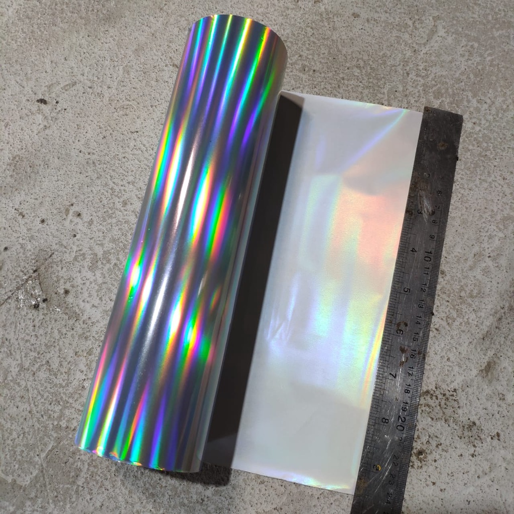 hot stamping foil / stampingfoil / hotprint / warna hologram polos lebar meteran