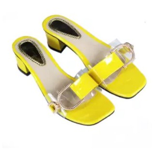  Sandal  Mika Transparan Model Belt SJH 35 Pilihan Warna 