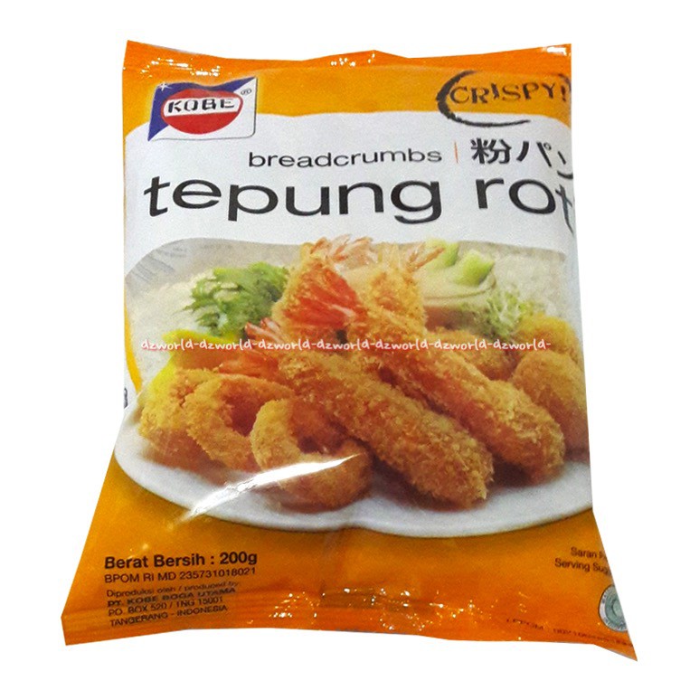 Tepung Roti Kobe Crispy 200gr Bread Crumbs Tepung untuk Garing Kriuk Pedas