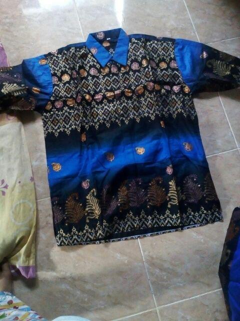 Atasan Batik Dolby Dolbi Dobby Doby Tenun Sutra Tulis Halus Katun Atbm Baron ,sarombit Atasan Dengan