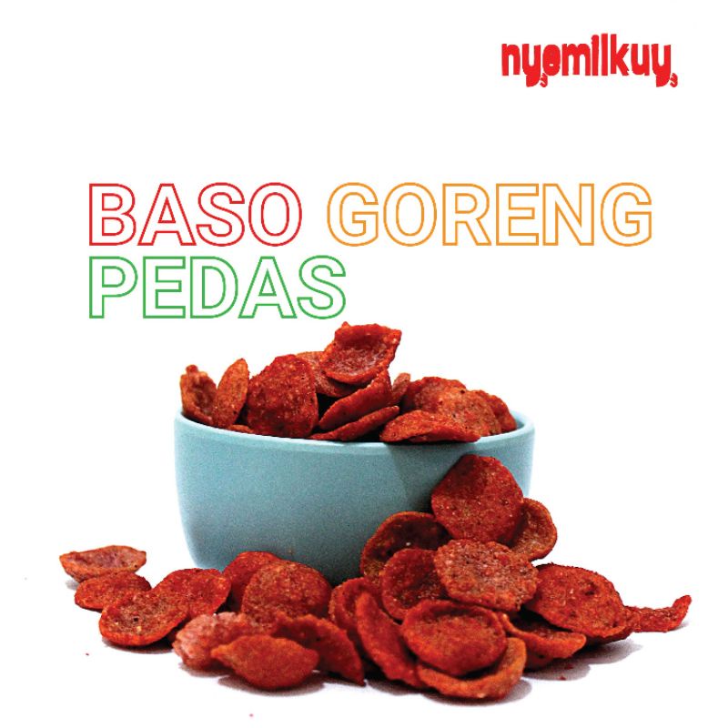 

Baso Goreng Pedas / Basreng Nyemilkuy (65gr) Kemasan Pouch Jajanan Kekinian