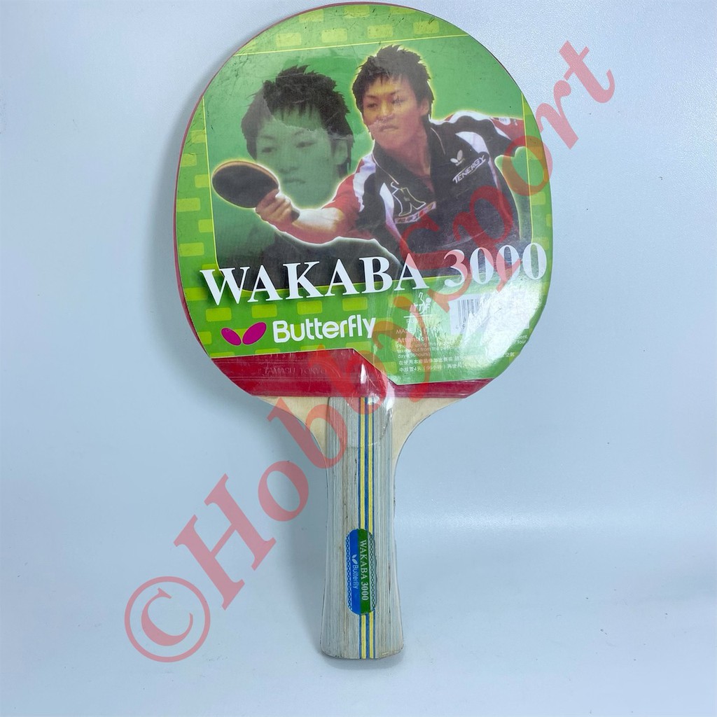 Bat Pingpong Butterfly Wakaba 3000 ITTF Tenis Meja Ping Pong Bet Bad