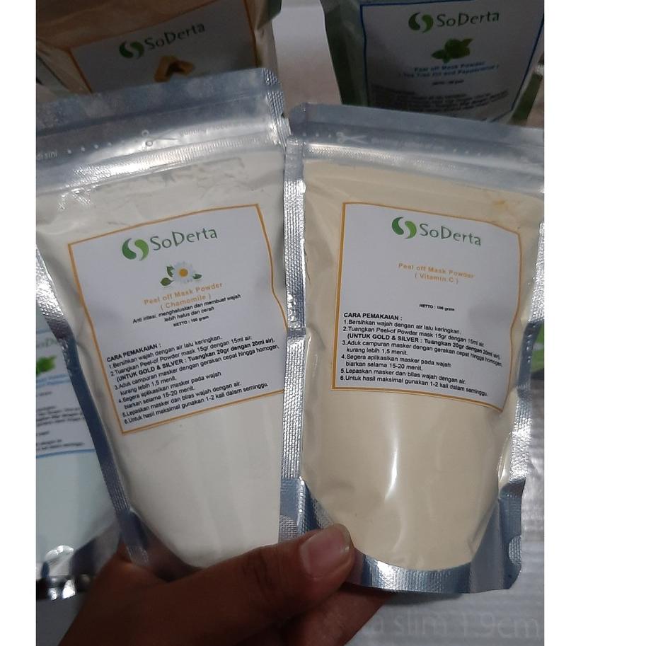 Terlaris Soderta Masker Peel Off 100gram  Masker Peel Off Powder | Masker Wajah | Masker Bubuk ✓