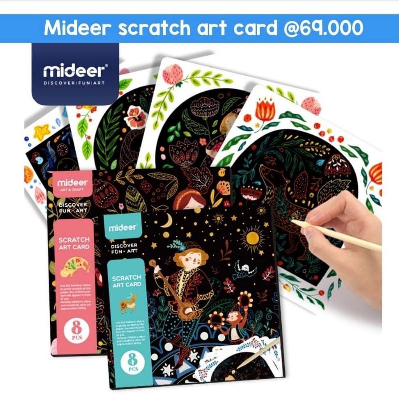 

mideer scratch art card girl / boy