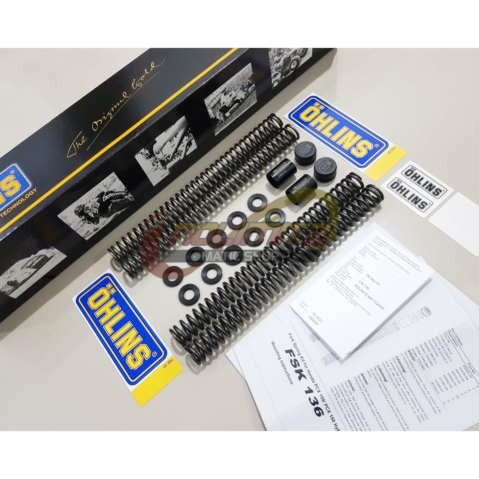 Front Fork Spring Kit Per Shock Depan OHLINS FSK 136 PCX 150 Lokal