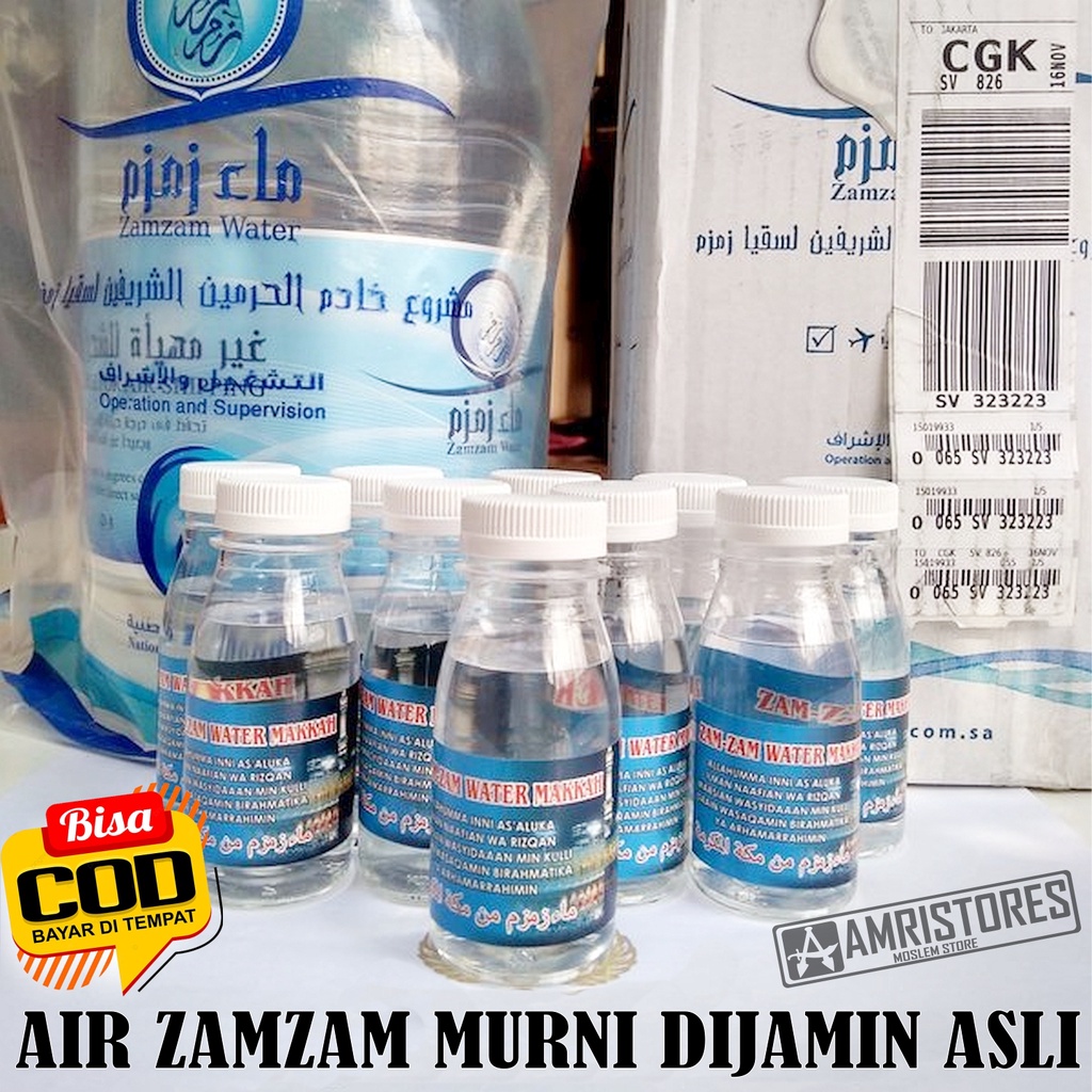 

Zamzam Water Air zamzam murni dijamin Asli Makkah Arab Saudi water Zam zam pure fresh