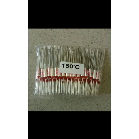 Thermofuse ac 250vol 10amper 150derajat jual per/1pak isi 100pcs