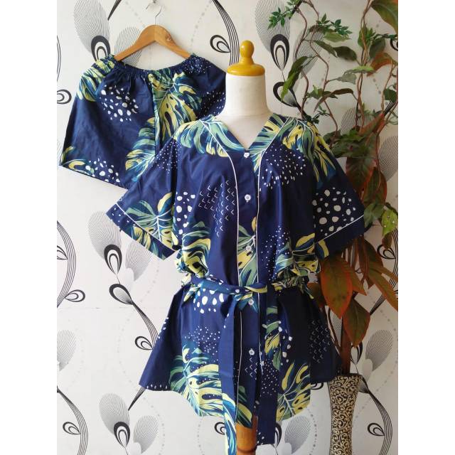 Kimono Piyama Baju Tidur Katun Jepang La Pilla Ori