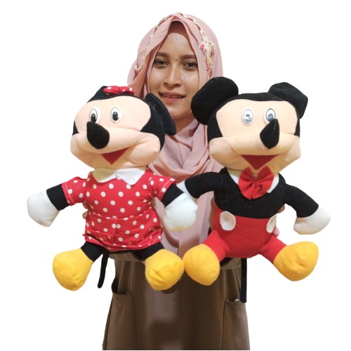 Boneka SEPASANG Mickey &amp; Minnie mouse S