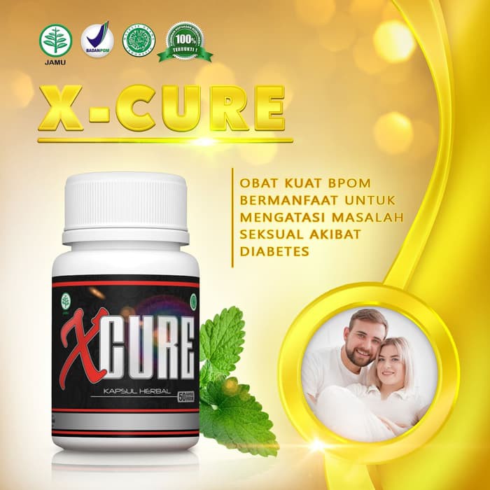 XCURE Obat Herbal Kuat Pria Ijin BPOM Khusus Diabetes/kencing manis