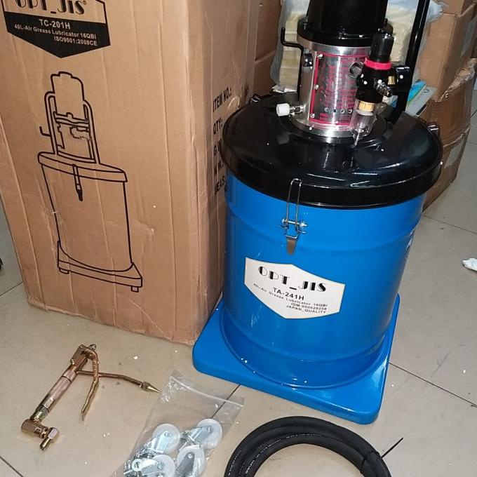 Air Grease Pump Lubricator/Pompa Gemuk Angin 40 Liter Opt Taiwan