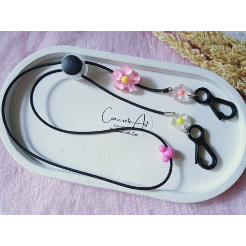 STRAP MASK STRAP MASKER NAMA Banyak Warna II KONEKTOR HIJAB STRAPMASK ANAK KARAKTER-1