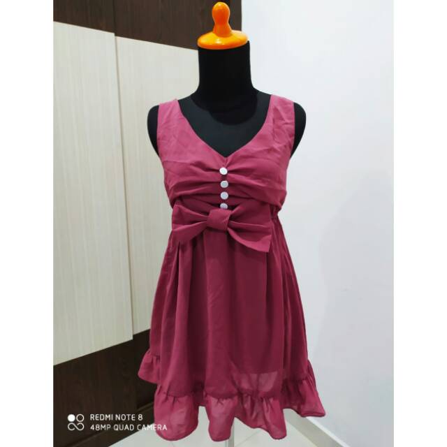 Dress pink satin