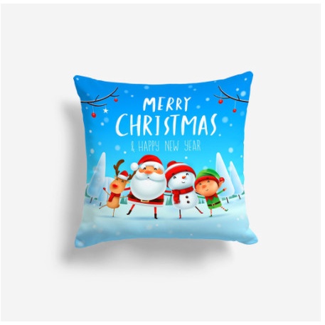 Sarung / Sarung Bantal Kursi Sofa Motif Natal / Merry Christmas 40X40
