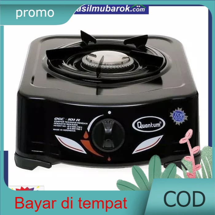 Promo Quantum QGC101R – Kompor Gas 1 Tungku stainless stel