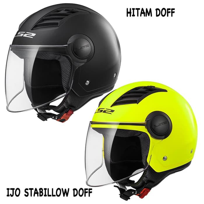 Helm LS2 OF562 Airflow Polos - Hitam