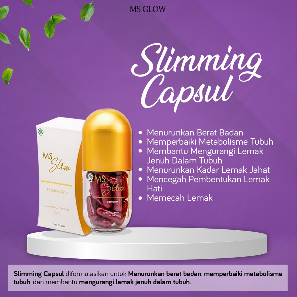 MS GLOW SLIMMING CAPSUL ORIGINAL 100% PELANGSING BADAN MS GLOW