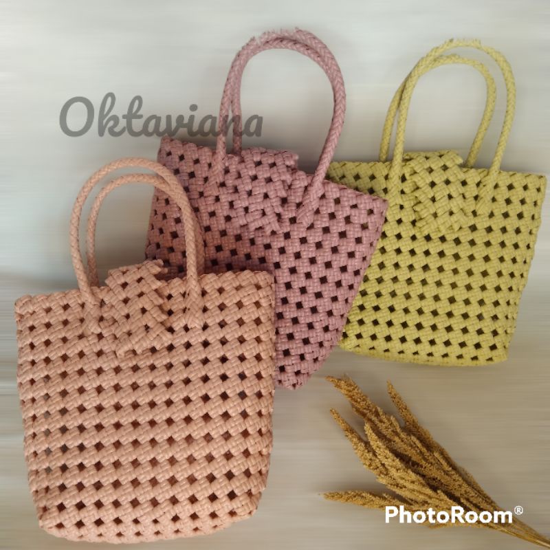 Sekar Bag / Sakura Bag / Tas Jali Botega / Tas Jali 2 line / Tas Anyaman Jepang