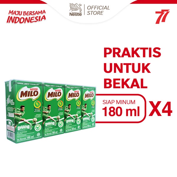 

Milo Activ-Go Susu Coklat UHT 180ml (Isi 4)