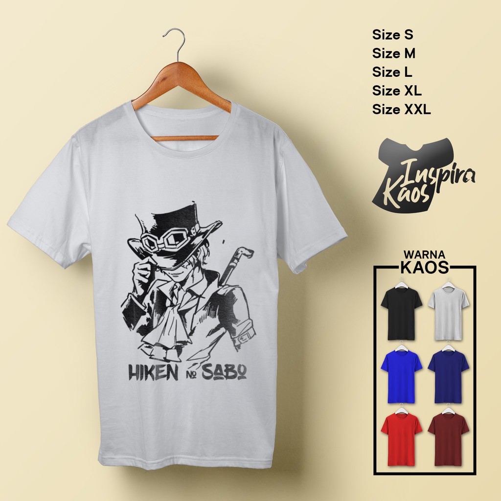Jual KAOS GAMBAR ANIME ONE PIECE KEREN QUALITY - HIKEN NO SABO - COTTON