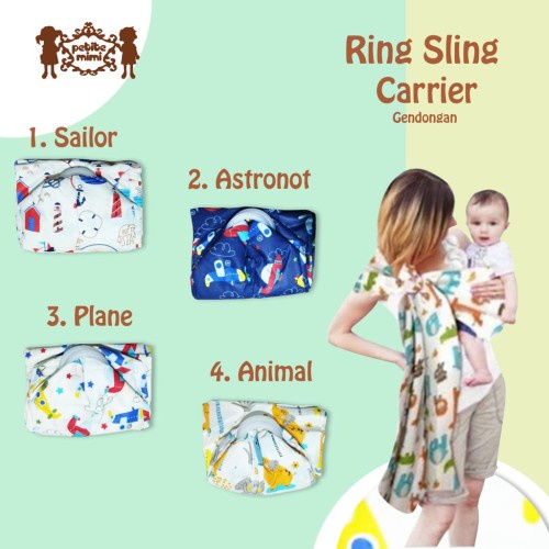 Petite Mimi Gendongan Ring Sling Motif Random - PM-GRING