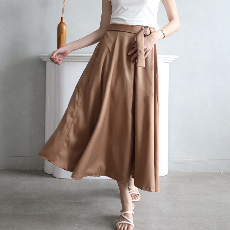 MSMO Juliet Long Skirt Belt / Rok Wanita / Skirt-7