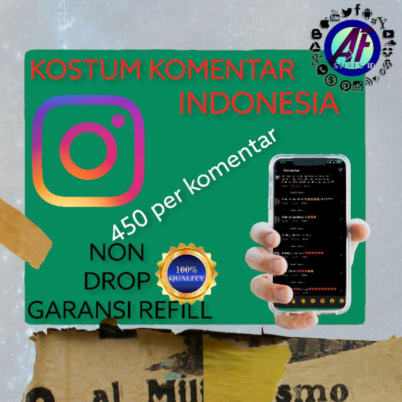 [IG] kostum komen REAL INDONESIA jasa komentar