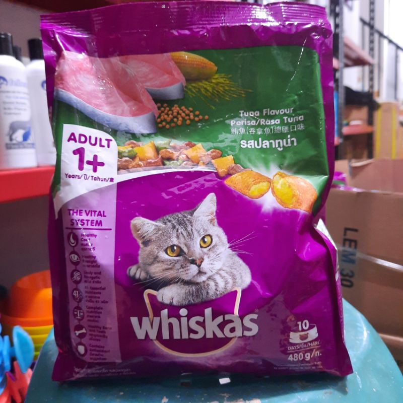 whiskas adult tuna 480gr